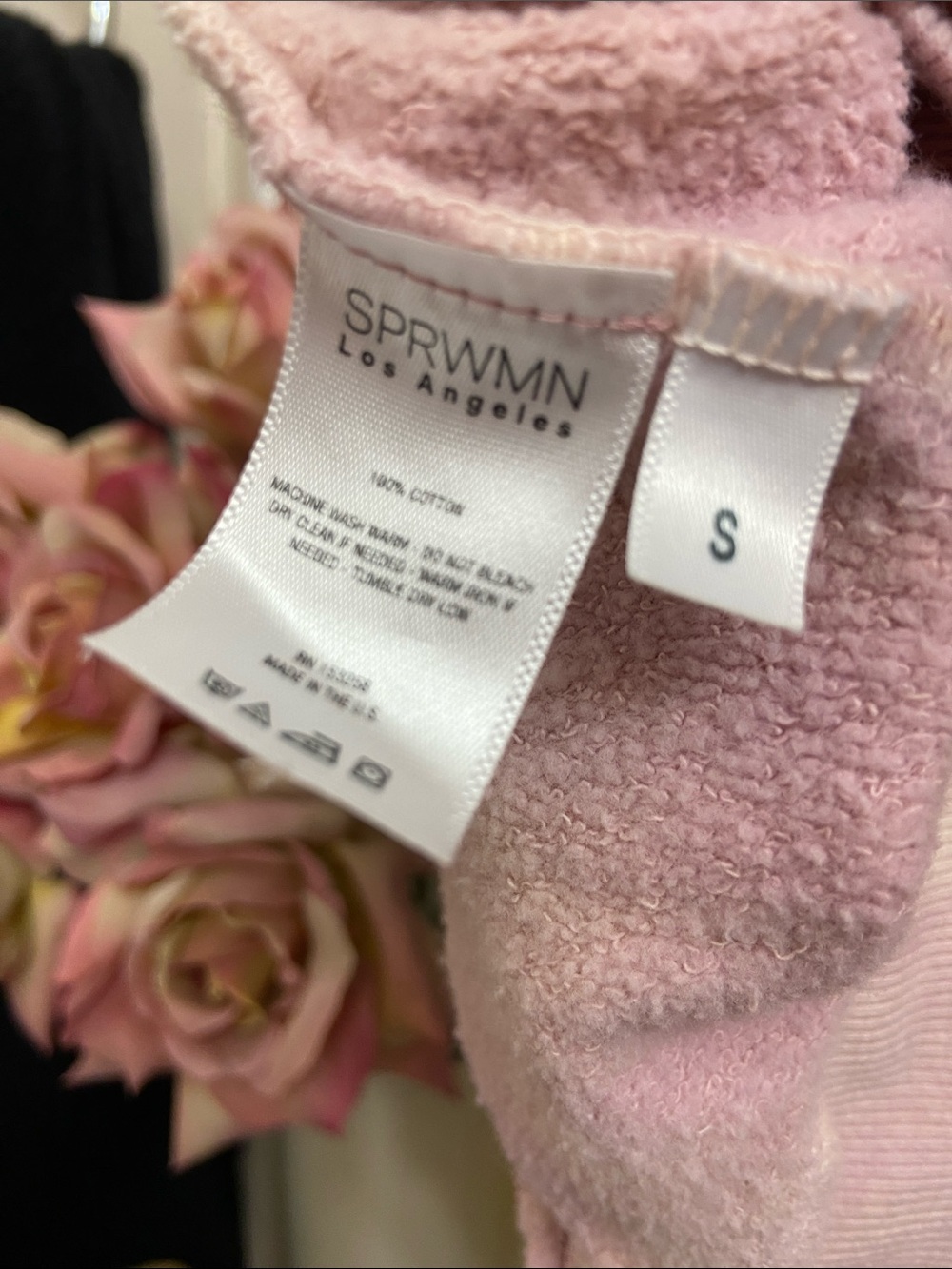 SPRWMN Pink Rose Tie-Dye Crewneck Sweatshirt and Sweatpants Set - Picture 4 of 9